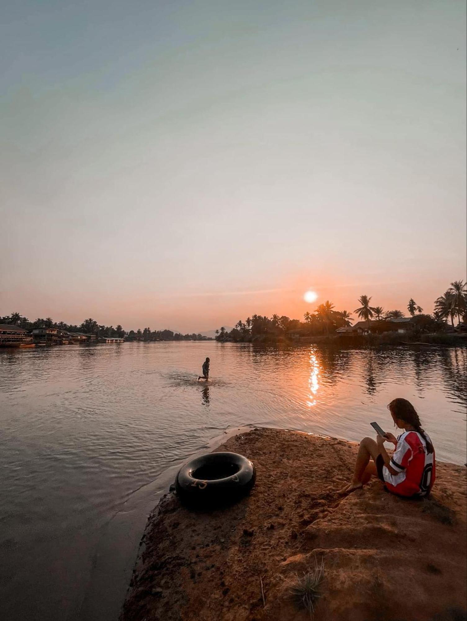 Souksanh River Bungalow Muang Khong Luaran gambar